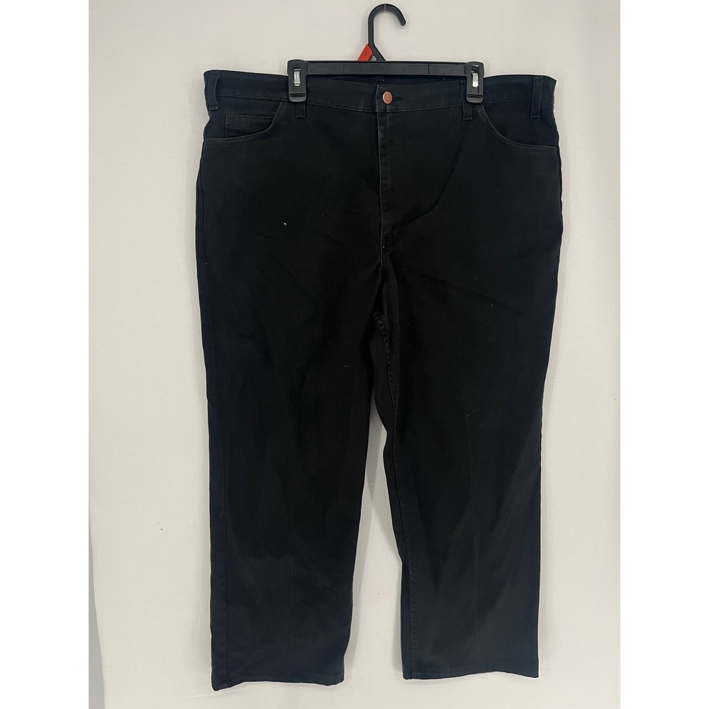 Big Mac Workwear Pants Mens 45x26 Straight Leg Utility Trousers Black